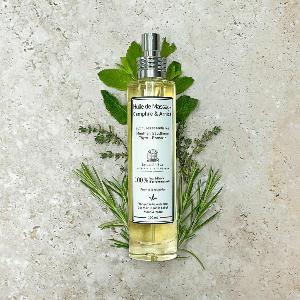 Huile de Massage Dynamisante Camphre &amp; Arnica