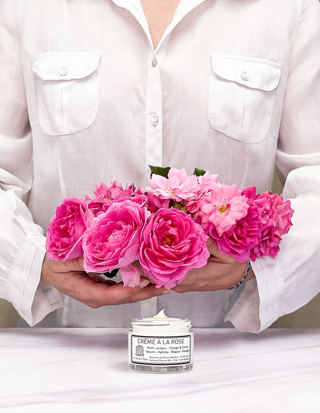 Crème à la Rose - Multi-usages, Visage &amp; Corps