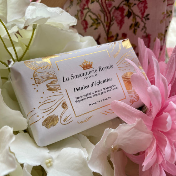 Extra-Gentle Soap "WILD ROSE PETALS" Woody, Rose & Musk Scent