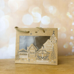 Sac "Joyeuses Fêtes" en Kraft Naturel